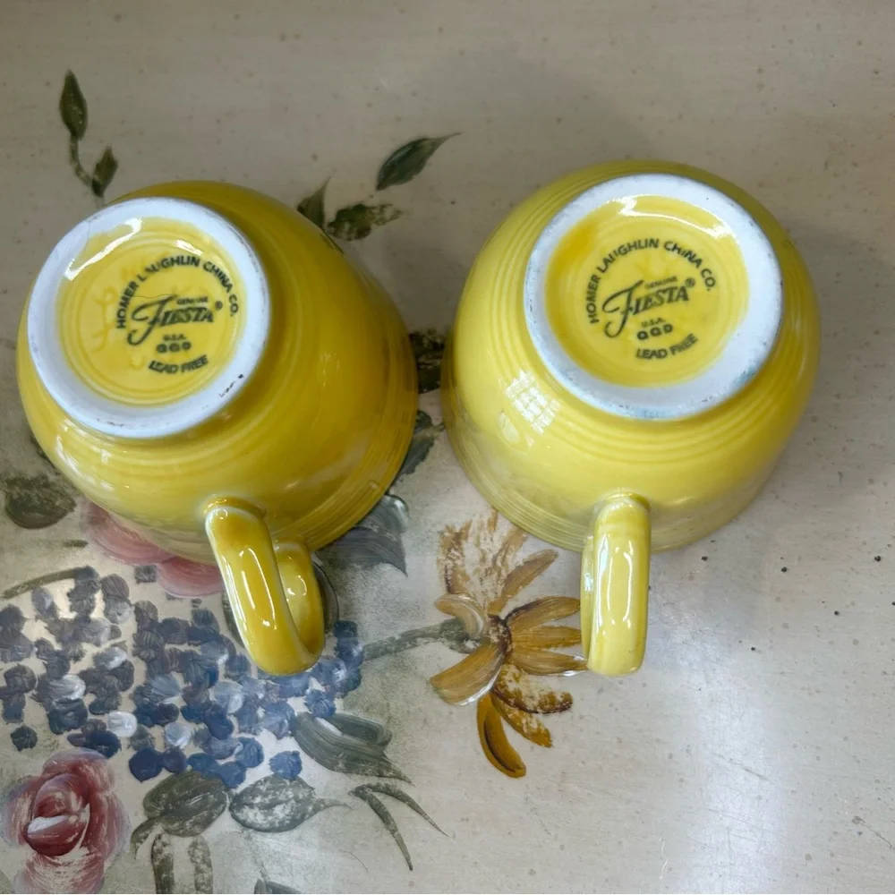 FIESTA USA Yellow Cups SET of 2
